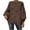 Coffee_Christmas Gift for Womnen, variant on Fanxing Oversized Pullover Sweaters for Women Plus Size Hollow Out Crochet Batwing Sleeve Tops Elegant Loose Boat Neck Irregular Hem Jumper Coffee L