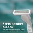 thumbnail image 3 of Simply 3 Sensitive Disposle Razors, Sensitive Skin, 3 Bladed Razors, Pivoting Head for Incredible Comfort, Soft Grip Handle, 12 Count, 3 of 6
