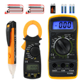 thumbnail image 3 of Multímetro Digital, Pinza Amperimétrica 600 V Ohmímetro Eo Safe Imports Naranja, 3 of 5
