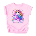 thumbnail image 4 of 5th Birthday Unicorn Shirt for Girls Rainbow Horse Party Theme Five Year Old Graphic Tee Pink Shirt Youth Small, 4 of 5