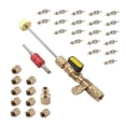 thumbnail image 2 of Kit de herramientas de instalación de removedor de núcleo de válvula, herramienta de reparación de núcleos de válvula de 20 piezas, tuercas de latón, 2 of 9