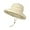 02light Khaki, variant on Sun Hats for Women Gardening Hat Wide Brim Ponytail Beach Sun Protection Breathable Cotton Summer Hat with Fold-Up Brim