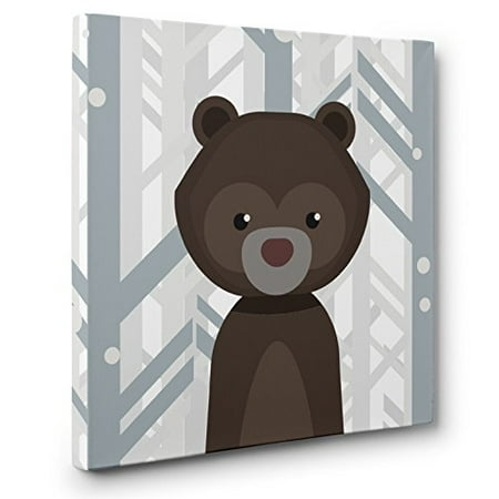 Woodland Creatures Bear Nursery Decor Canvas Wall Art Woodland Creatures Bear Nursery Decor Canvas Wall Art