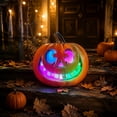 thumbnail image 3 of ICQOVD Halloween Color Changing LED Pumpkin Light,Large Carved Jack O Lantern Decoration for Indoor Outdoor Porch,Yard and Halloween Home Decor, 3 of 6