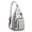 Black-50, variant on Cute Penguin Print Sling Bag - Emperor Penguin & Snowflake Crossbody Backpack for Men & Women, Water-Resistant Shoulder Daypack (Winter Animal Pattern, Unisex Casual Bag)