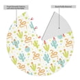 thumbnail image 2 of Sikiie Snake And Cactus 30-48 inches {designName} Print Christmas Tree Skirt Snowman Xmas Tree Skirt with Edge Christmas Decorations for Holiday Party48", 2 of 7