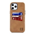 thumbnail image 4 of Dockem iPhone 12 Pro Max Exec M2 Wallet Case; Built-in Metal Plate, 2 Card Slots, Khaki, 4 of 9