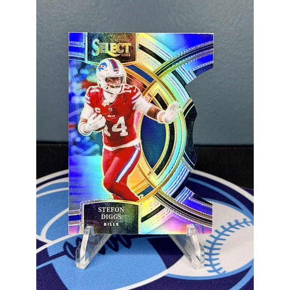 2023 Panini Select Silver Prizms Die Cuts Stefon Diggs #187 Buffalo Bills Card