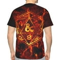 thumbnail image 3 of Men Women DND Dungeons And Dragons Shirts Short Sleeve Cosplay Adults Anime T-Shirts Crew Neck 3D Printed Tee Tops, 3 of 8