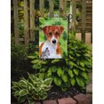 thumbnail image 2 of Carolines Treasures BB9863GF Jack Russell Terrier St.Patricks Flag - Garden Size, 2 of 3