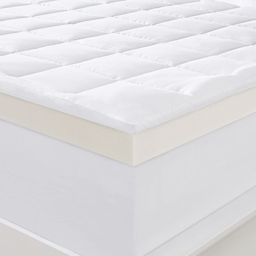 Choose your size Serta 4 Inch Pillow-Top and Memory Foam Mattress Topper 