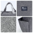 thumbnail image 4 of Unique Bargains Insulated Bag Lunch Bag Reusable Cooler Bag Gray, 4 of 6