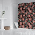 thumbnail image 2 of Waterproof Red Flower Shower Curtain 72x72 Inch Boho Style Polyester Unique Shower Curtain for Bathroom Hotel Home Decor with 12 Plastic Hooks, 2 of 5