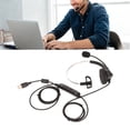 thumbnail image 4 of USB Monaural Headset, Plug And Play Telephone Headset Lightweight  For Offices For Customer Service, 4 of 8