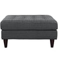 thumbnail image 3 of Modway Empress Mid-Century Modern Upholstered Fabric Ottoman In Wheatgrass, 3 of 4