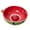 Green-Red, variant on KGJQ Berry Washing Bowl, Raised Center Drainage Hole Fruit Rinse Bowl, Self-Spinning Ceramic Serving Colander for Kitchen Countertop