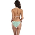 thumbnail image 3 of FREEAMG Retro Vintage Red Polka Dot Sexy Two Piece Bikini Swimsuit Swimwear Set for Women, 3 of 6