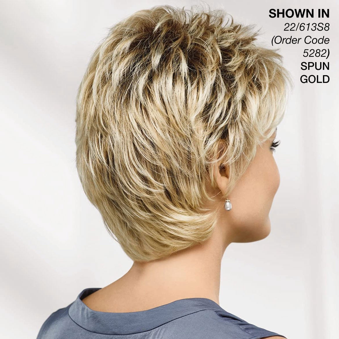 Daisy WhisperLite Wig by Paula Young - Updated Shag Wig with Flirty Fringe and Flattering Layers / Multi-Tonal Shades of Blonde, Silver, Brown and Red