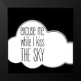thumbnail image 2 of JC Designs 15x15 Black Modern Framed Museum Art Print Titled - In Black And White Music VI-Kiss the Sky, 2 of 5