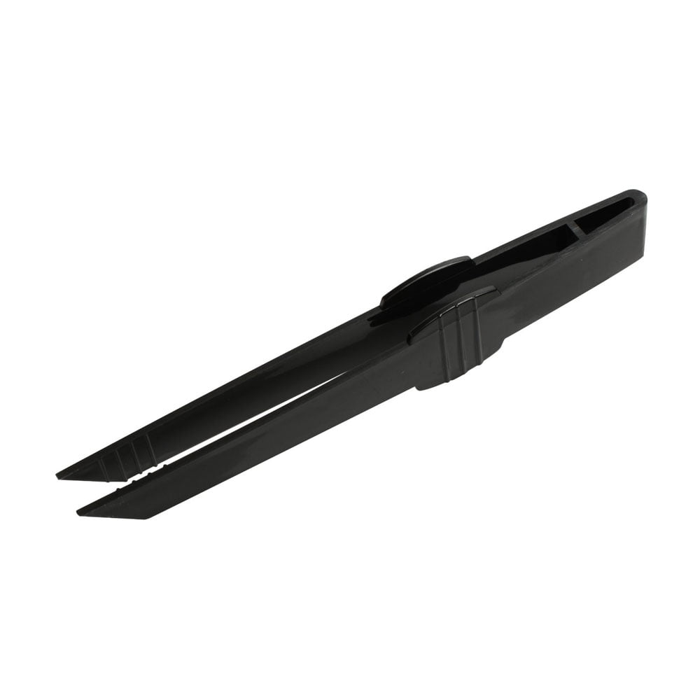 Black 4 Inch Tiny Tweezers Tongs,Pack of 20 EA