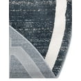 thumbnail image 4 of Jill Zarin Uptown Collection Area Rug - Lenox Hill (5' 3" Round Navy Blue/Ivory), 4 of 5