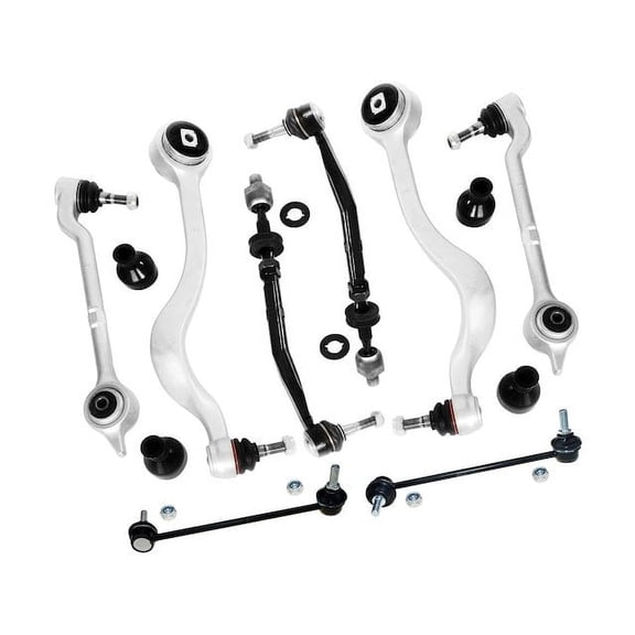 Front Control Arm Ball Joint Tie Rod and Sway Bar Link Kit - Compatible with 1997 - 2000 BMW 528i E39 1998 1999