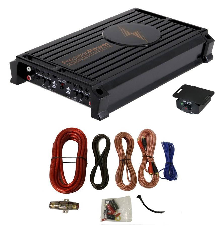 Precision Power P1000.1 1000W MONO Class D Car Audio Amplifier + 4 ...