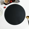thumbnail image 4 of MERILER Faux Leather Round Placemat for Kitchen Table, Easy to Clean and Heat Insulation Mat, 4 of 7