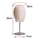 thumbnail image 5 of Soporte de exhibición de moda para modelo de sombrero de cabeza de maniquí con tapas de Base de acero inoxidable, soporte de almacenamiento para estil, 5 of 7