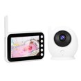 thumbnail image 4 of Monitor de bebé WiFi de 4,5 pulgadas, 8 LED IR, cámara de seguridad, recordatorio de temporización de audio de 2 vías, monitoreo de temperatura para el hogar, cuarto de niños, 100-240V, 4 of 10