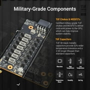 TUF AMD Radeon RX 9070 XT Graphic Card - 16 GB GDDR6 - 7680 x 4320 - 2.54 GHz Game Clock - 3.08 GHz Boost Clock - 256 bit Bus Width - PCI Express 5.0 - DisplayPort - 3 x DisplayPort - HDMI - VGA