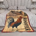 thumbnail image 6 of Farmhouse Rooster Blanket Chicken Farm Country Barn Print Throw Blankets for Couch Sofa Bed Stuff Decor Soft Cozy Fleece Plush Warm Flannel Bedding Gifts for Baby Girls Boys Kids Adults 50"x60", 6 of 6