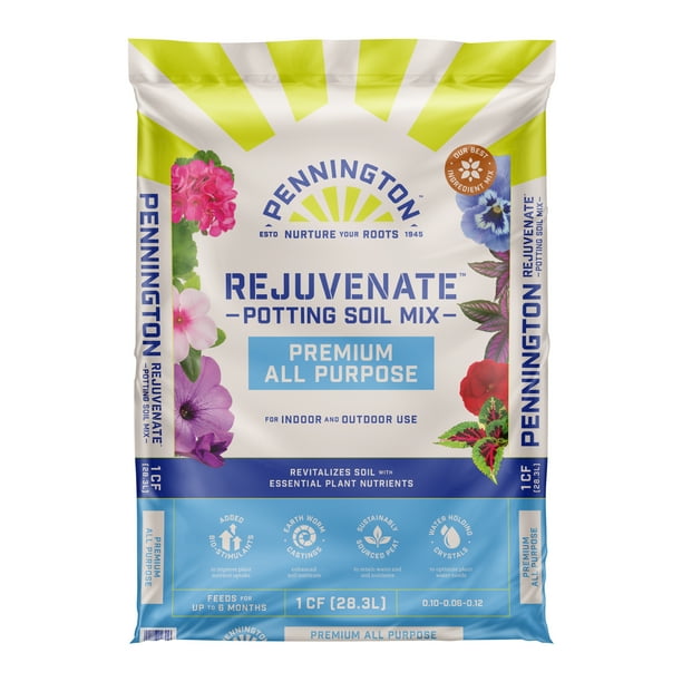 Pennington Rejuvenate Premium All Purpose Potting Soil Mix, 1 cu ft