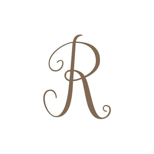 Precision Metal Art Initial R 30brz 30 In Initial Monogram Letter R Steel Laser Cut Wall Art In Bronze Walmart Com Walmart Com