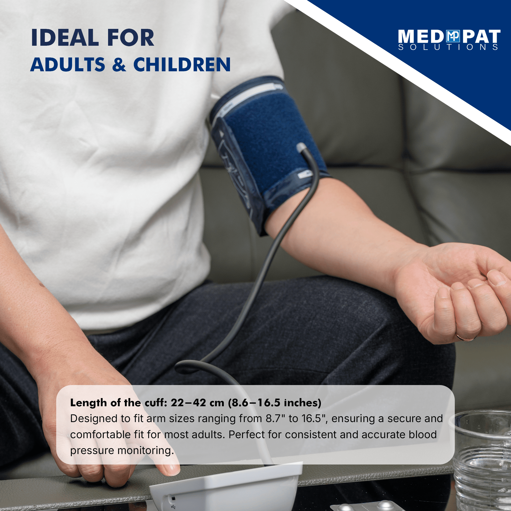 Med-Pat Digital Automatic Upper Arm Blood Pressure Monitor, HSA Approved