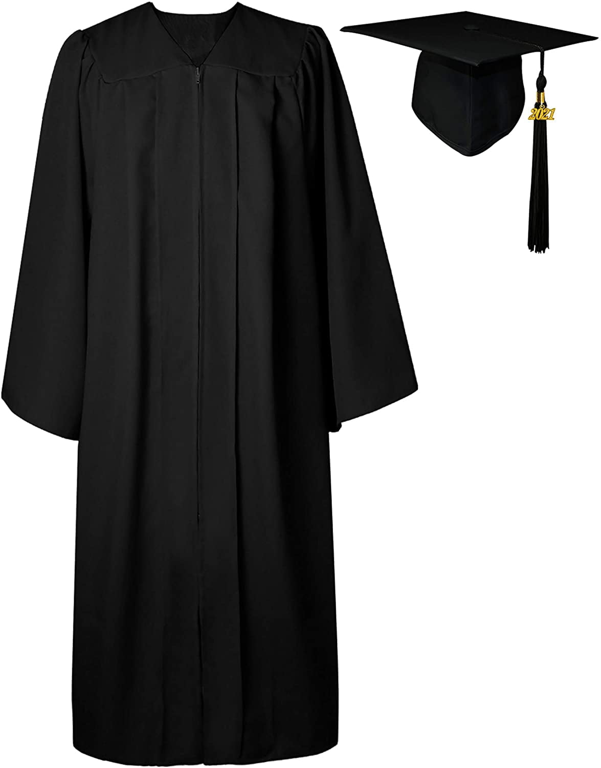 see description） Herrenbek Matte Graduation Cap and Gown 2022 Tassel Adults Set for High School and Bachelor 