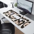 thumbnail image 2 of Long Mouse Pads for Desk,Beige and Black Leopard Pattern Desk Mats on Top Of Desks, Desk Mouse Pad Extra Large with 3mm Non-Slip Base and Stitched Edge for Gaming,Office,Work,Home 31.5"x11.8", 2 of 6