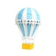 thumbnail image 3 of Adorno de globo de aire caliente, diseño de escena, decoración colgante de pared, accesorios de fotografía, encanto de estilo Retro para mesa, hogar, , Azul claro perfecl Escultura de globo aerostático, 3 of 8
