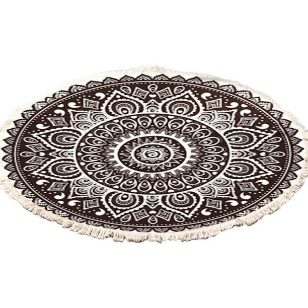 Cateissary Alfombra Redonda De Tacto Suave Para Dormitorio Alfombra De Piso Minimalista Y Limpia MÁQUINA Suministros de limpieza para el hogar