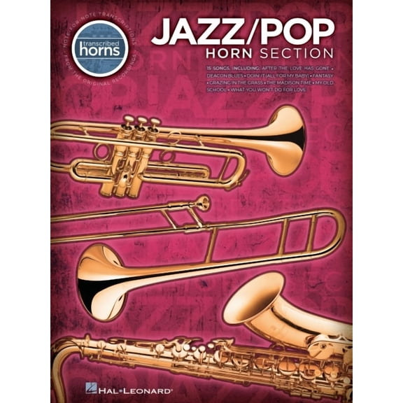 Jazz/Pop Horn Section: Transcribed Horns, (Paperback)