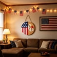 thumbnail image 5 of CuiLiyq 4th of July Wooden Welcome Door Hanger, Patriotic Memorial Day USA 250th Anniversary Sign for Front Porch Wall Entryway Home Decor, 5 of 6