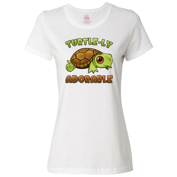 Inktastic Turtle-ly Adorable Cute Turtle Women's T-Shirt