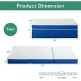 thumbnail image 3 of 4 inch Tri-Fold Mattress, Twin Size Foldable Memory Foam Mattresses with Cover, for RV Camping, Guest room, Yoga, 3 of 9