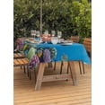 thumbnail image 2 of Funny Diving Panda Outdoor Tablecloth - 54x80 Inch Rectangle Dining Table Cover, Ocean Sea Coastal Coral Fish Marine Life Waterproof Outdoor Table Cloth with Umbrella Hole & Zipper for Picnic/Patio, 2 of 7