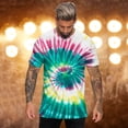 thumbnail image 2 of T Shirts for Man Round Neck Short Sleeve Tie Dye Graphic Tees Summer Casual Loose Mens T Shirts, 2 of 6