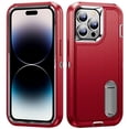 thumbnail image 1 of for iPhone 14 Pro Max Case, iPhone 14 Pro Max Phone Case with Built in Kickstand, Shockproof/Dustproof/Drop Proof Heavy Duty Military-Grade Rugged Protective Cover for iPhone 14 Pro Max,Red, 1 of 8