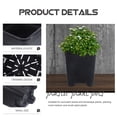 thumbnail image 3 of AURARMLET 6Ud Macetas Cuadradas De Plástico Negro Para Plantas Hogar Con Buena Durabilidad Y Fácil Limpieza, 3 of 6