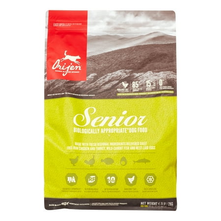 UPC: 0064992104450 | Orijen Senior Biologically Appropriate Grain-Free Chicken  Turkey & Fish Senior Dry Dog Food  4.5 lb