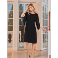 thumbnail image 4 of Womens Chiffon Dresses Flutter Sleeve Party Wedding Cocktail Dress, 4 of 7