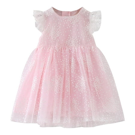 

Pimfylm Beach Dresses For Baby Girl Toddler Tulle Dress Unicorn Outfit Birthday Princess Party Girls Summer Causal Tutu Skirts purified cotton Pink 3-4 Years